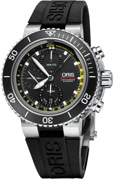 Buy this new Oris Aquis Depth Gauge Chronograph 48mm 01 774 7708 4154-Set RS mens watch for the discount price of £3,272.00. UK Retailer.